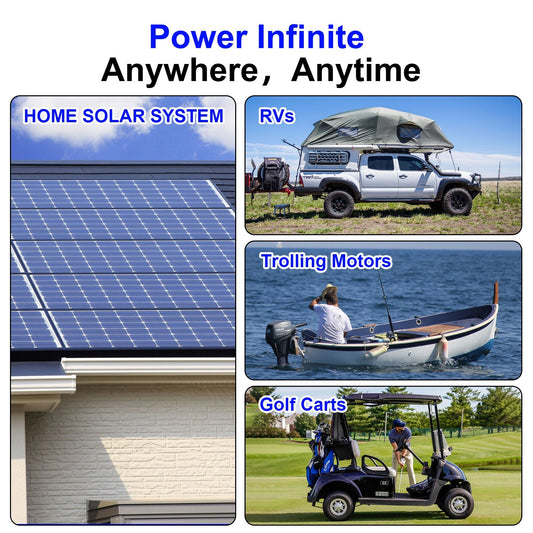 12V 100Ah LiFePO4 Battery Lifespan for RV, Solar Energy, Off Grid, Trolling Motor - EnjoyCool