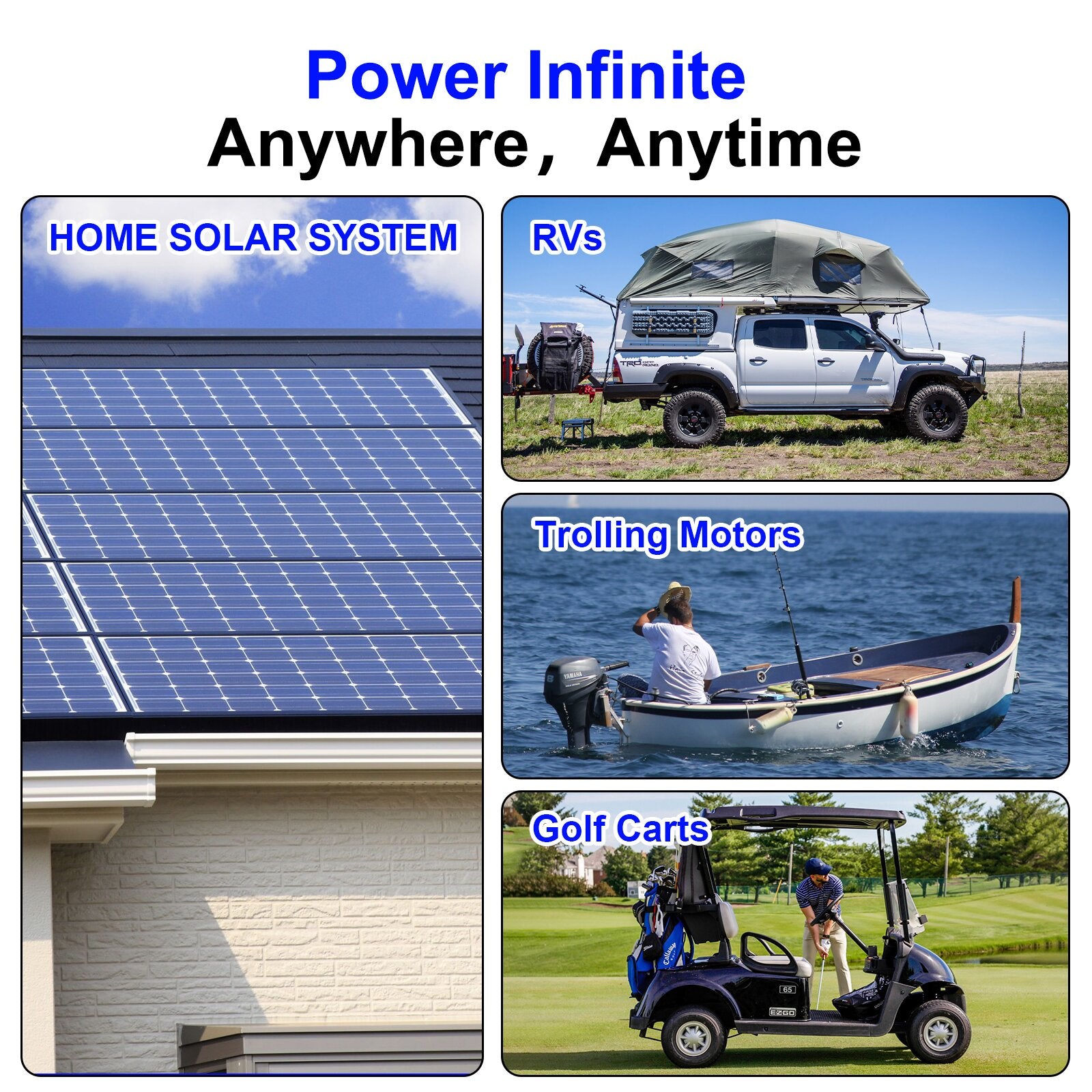 12V 100Ah LiFePO4 Battery Lifespan for RV, Solar Energy, Off Grid, Trolling Motor - EnjoyCool