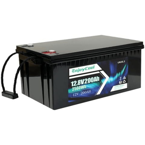 12V 200Ah LiFePO4 Batteryfor RV, Camping, Solar Energy, Marine, Trolling Motor - EnjoyCool