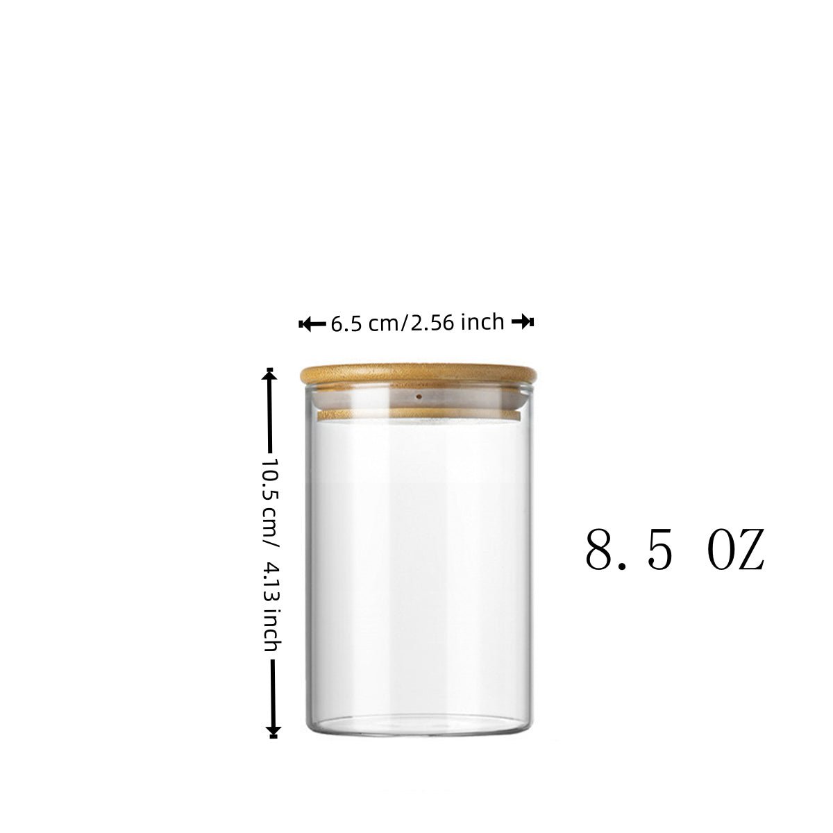 Set of 12 Round 8.5oz Glass Spice Jars with Lids & Labels – Airtight Seasoning Storage Container Set, Clear Glass Canisters for Spices & Seasonings, Perfect for Organizing Spice Racks, Cabinets and Drawers - EnjoyCool