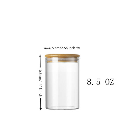 Set of 12 Round 8.5oz Glass Spice Jars with Lids & Labels – Airtight Seasoning Storage Container Set, Clear Glass Canisters for Spices & Seasonings, Perfect for Organizing Spice Racks, Cabinets and Drawers - EnjoyCool